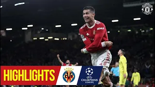 Ronaldo scores last gasp winner after Telles stunner | Manchester United 2-1 Villarreal | UCL