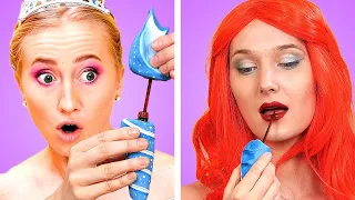 DISNEY PRINCESSES IN REAL SCHOOL! Funny Back To School Situations & DIY Supplies