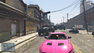 GTA V Vagos Autoshop Rampage + Five Star Wanted Level Escape