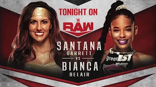 WWE2K20 RAW Santana Garrett vs Bianca Belair