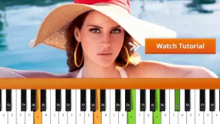 How To Play "Summertime Sadness" (Lana Del Rey) Piano Tutorial & Chords