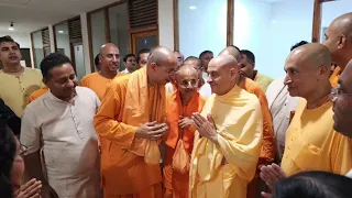 Radhanath Swami Arrived at Iskcon Pune NVCC Temple | Gauranga Prabhu