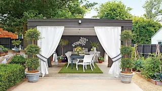 WOW! OUTDOOR GARDEN ROOM DESIGNS AND TIPS TO CREATE BEAUTIFUL STUNNING OUTDOOR SPACE LOUNGE IDEAS
