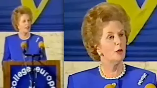 BREXIT DAY! Margaret Thatcher warned 33 years ago in epic speech: NO centralised power in Brussels!