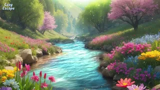 Morning Peace by the Nature - Calming Nature Sounds and Soft Piano Music for Relaxation