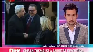 Interviu cu Lucia Bubulac despre al doilea divort al lui Cătalin Crişan - Click, Prima TV