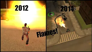 Evolution Of Flamethrower In GTA Mobile Games 2011-2016