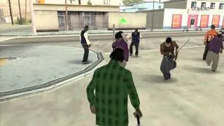 || LSB || ||Streetz Of Los Santos || Brawl and Shootout- Grove and Seville Families Vs IB and JB