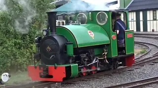 "BADGER" & "FOX"  OF WHISTLESTOP VALLEY VISIT EVESHAM VALE LIGHT RAILWAY FOR GALA 08.07.23