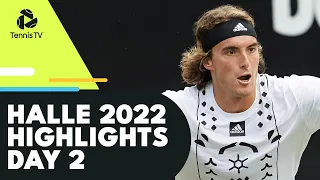 Tsitsipas Faces Bonzi; Kyrgios & Auger-Aliassime Start Campaigns! | Halle 2022 Highlights Day 2