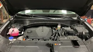 2022 Hyundai Tucson:  Changing the engine oil and resetting the service indicator