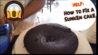 How to fix a SUNKEN cake! Quick and easy with this one method