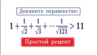 Доказать неравенство: 1+1/√2+1/√3+⋯1/√121≥11