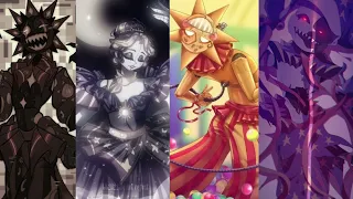 fnaf security breach daycare group left behind eclipse,glamrock ballora,sun and moon