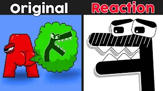 REAL LIFE VS ORIGINAL | The Craziest Version Alphabet Lore in REAL LIFE | Alphabet Lore But F react