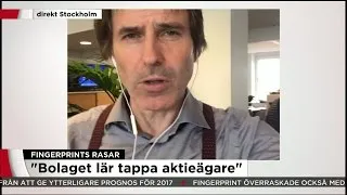 Claes Hemberg om Fingerprints vinstvarning: ”Väldigt allvarligt” - Nyheterna (TV4)