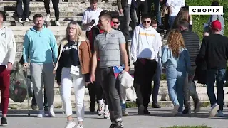 Dolazak navijača na stadion uoči utakmice Hajduk - Dinamo