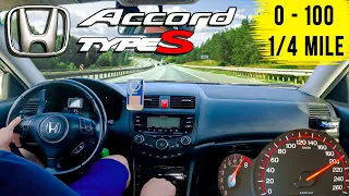 Drag Test Honda Accord 2.4 MT (7G) Type S 190 hp | Acceleration 0-100, 402m (1/4 miles)