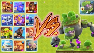 Max Mountain Golem Vs Max Level Troops | Coc | Clash Of Clans