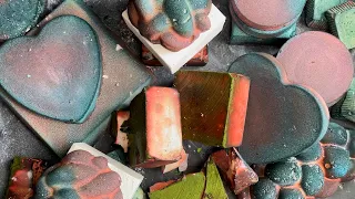 Crunchy dyed gym chalk crush | ASMR