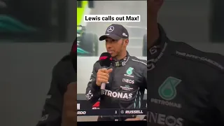 🚨🏎️ Lewis Hamilton calls out Max Verstappen! #f1 #formula1 #lewishamilton