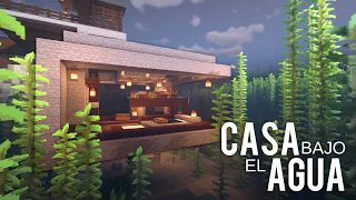 Como hacer una CASA BAJO EL AGUA PARA SURVIVAL en MINECRAFT CONSTRUCCIÓN PRO - Tutorial