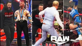WWE Monday Night Raw Highlights Today 🔥😱 22 April 2024 | Roman Reigns attack Cody Rhodes 🤯