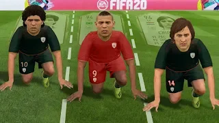 FASTEST ICONS IN FIFA 20 SPEED TEST! (without the ball)