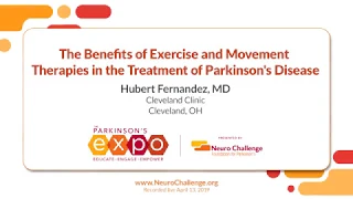 Benefits of Exercise for Parkinson's Disease (Parkinson's Expo 2019)