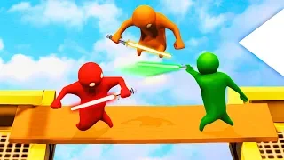 ПОДСКОЛЬЗНУЛСЯ НА КРАЮ НЕБОСКРЕБА!!! ДИКИЙ УГАР В GANG BEASTS