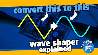 Triangle to sine with a #wave-shaper #electronic #circuit