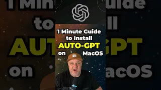 Install Auto-GPT on MacOS in 1 minute Guide1. #autogpt #ai #autogptmac #autogptmacos #openai #gpt4