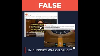 FALSE: UN supports Duterte’s war on drugs, slams Hontiveros and Pangilinan