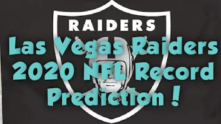 UPDATED Raiders 2020 NFL Season Predictions