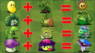 PvZ 2 Discovery - Every New Plants Evolution & Fusion in Game (Official & Chinese Version)