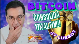 Bitcoin al fin consolida 17K!!!   ¿Y luego?