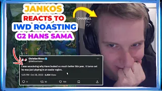 Jankos Reacts to IWDominate ROASTING G2 HANS SAMA and LEC 👀