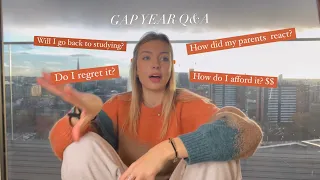 I took a gap year and moved country…Q&A