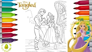 Disney Princess Rapunzel Coloring Book Pages | Disney Princess Tangled Coloring Pages