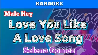 Love You Like A Love Song by Selena Gomez (Karaoke : Male Key)