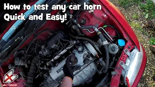 How to easily test your cars horn in 2 minutes