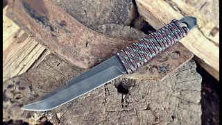 make a Tanto style camping knife