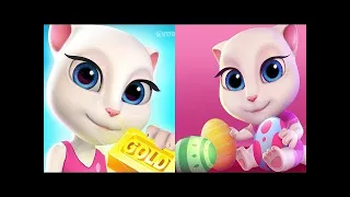 Talking Tom Gold Run - My Talking Angela Gameplay Great Makeover 2018