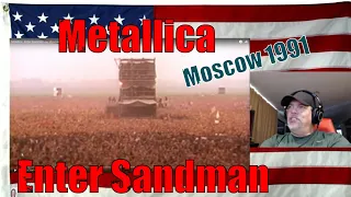 Metallica   Enter Sandman Live Moscow 1991 HD    REACTION