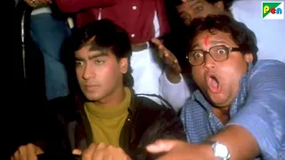 Ajay Devgn की गाडी का हुआ ब्रेक फेल..Amrish Puri की गाडी को मारी टक्कर - Phool Aur Kaante