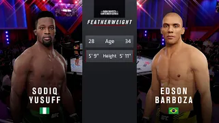 FULL FIGHT - Soqid Yusuff Vs. Edson Barboza: UFC Fight Night Vegas 81- Yusuff Vs. Barboza