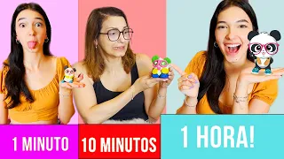 1 MINUTO, 10 MINUTOS E 1 HORA PARA FAZER UM PANDINHA | Luluca