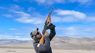 Shooting AK-47 straight up