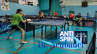 Beating Higher Ranked Opponent with ANTISPIN 🔥 | Dr. Neubauer A-B-S | Table Tennis Match