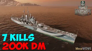 World of WarShips | Salem | 7 KILLS | 200K Damage - Replay Gameplay 4K 60 fps